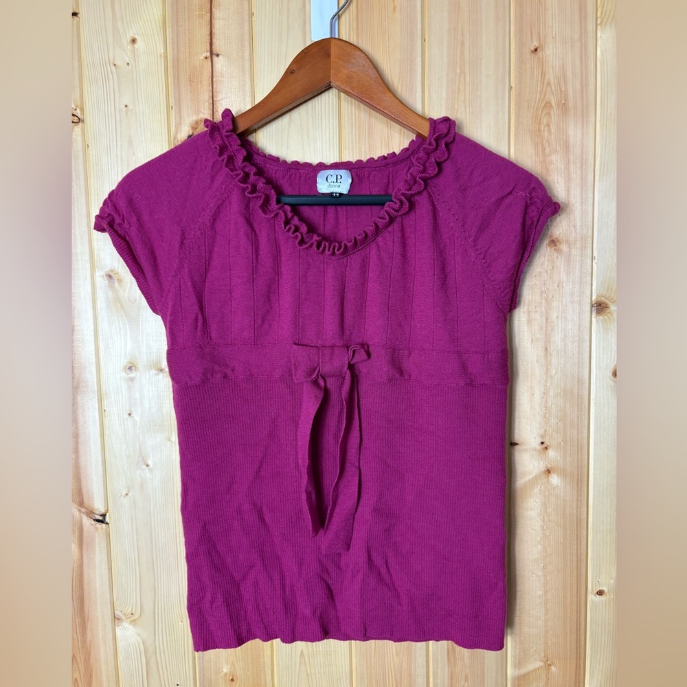VTG C.P Donna Womens Blouse Cashmere Y2K Office Wear Professional Flawed Medium?